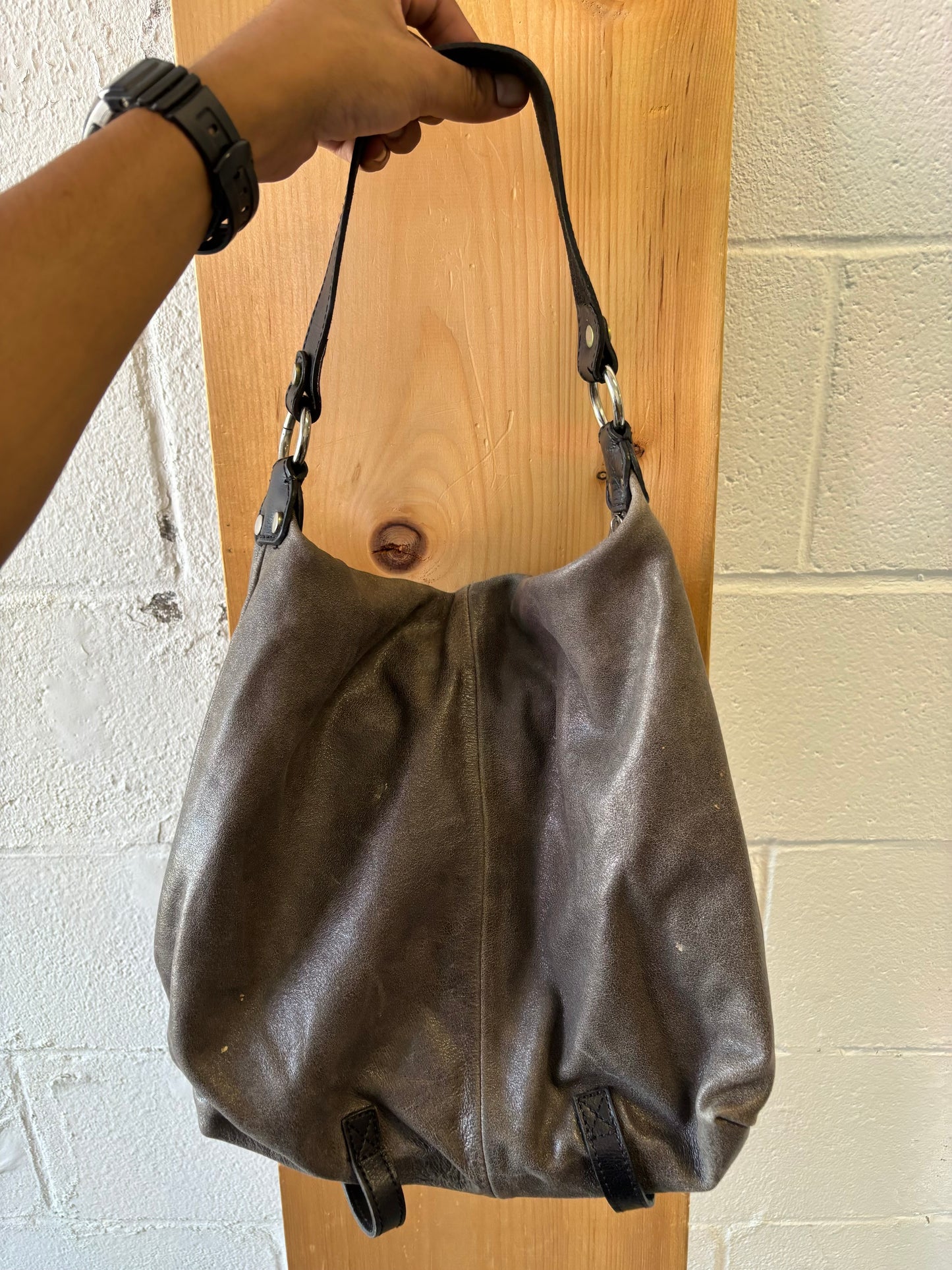 Gray Tano Hobo Bag