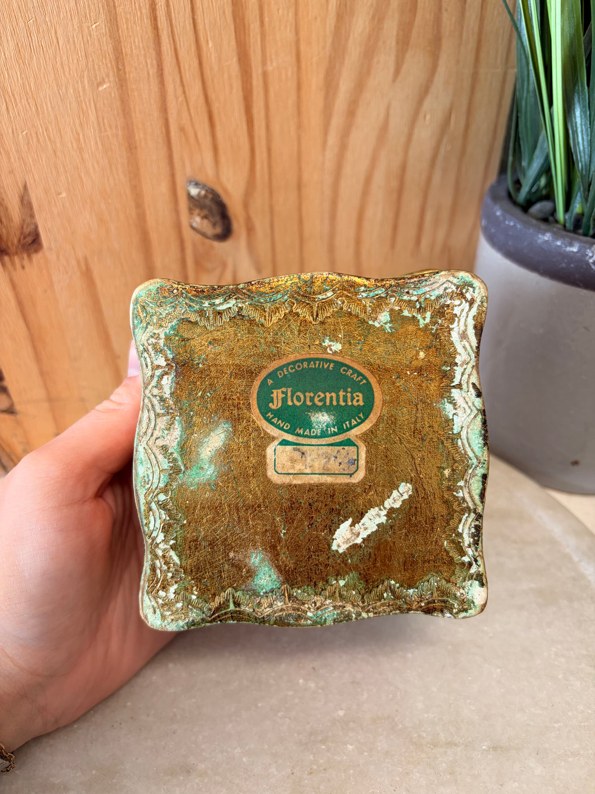 Vtg Florentia Made in Italy Trinket Box