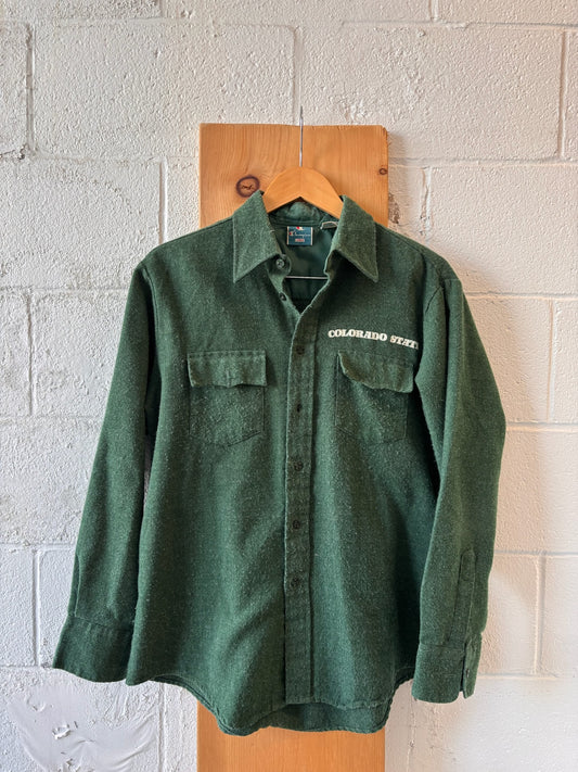 Vtg Champion Colorado State Button Down : L