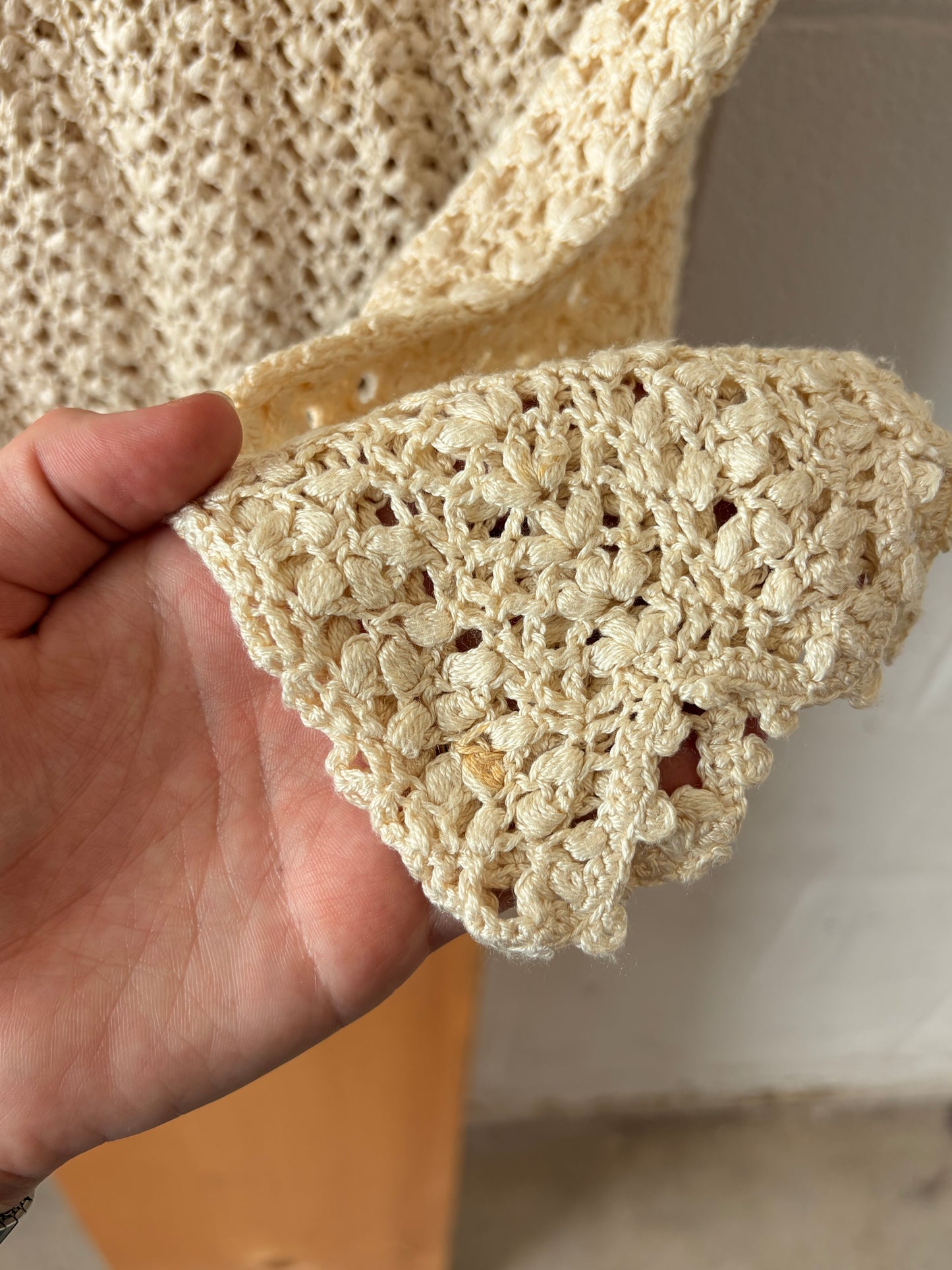Hand Crocheted Silk Sweater : S