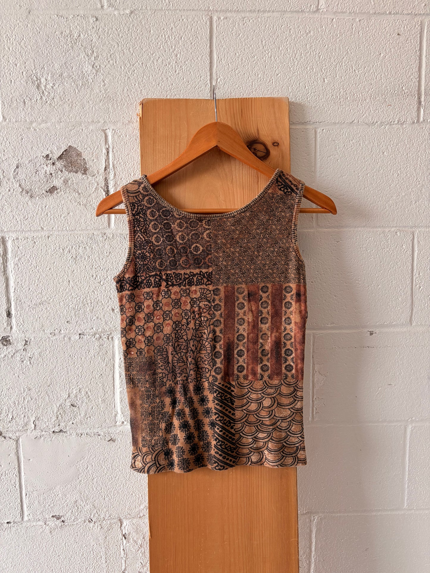 Patterned Brown Tank : M