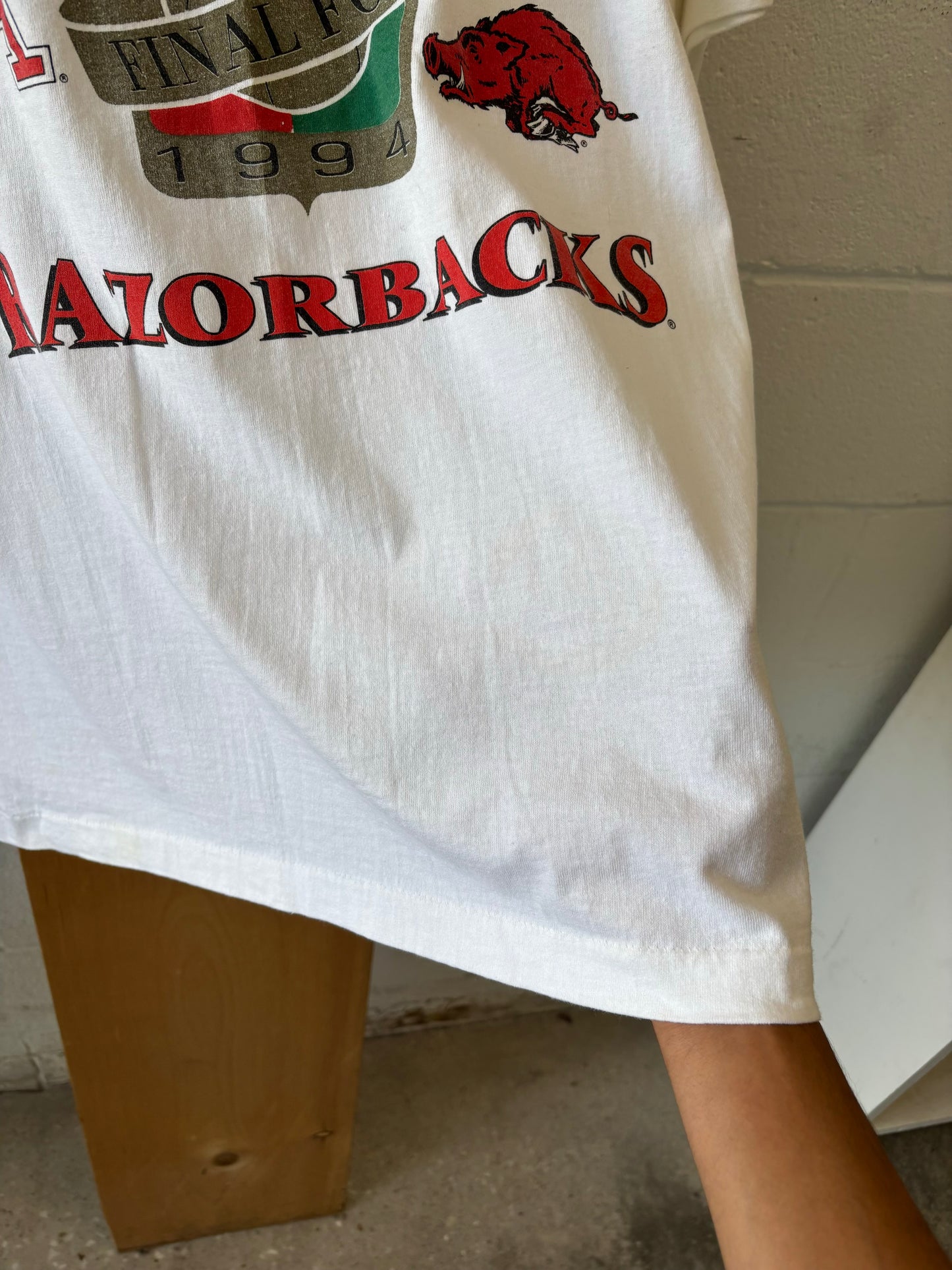 Vtg 90’s Arkansas Single Stitch Tee : XL