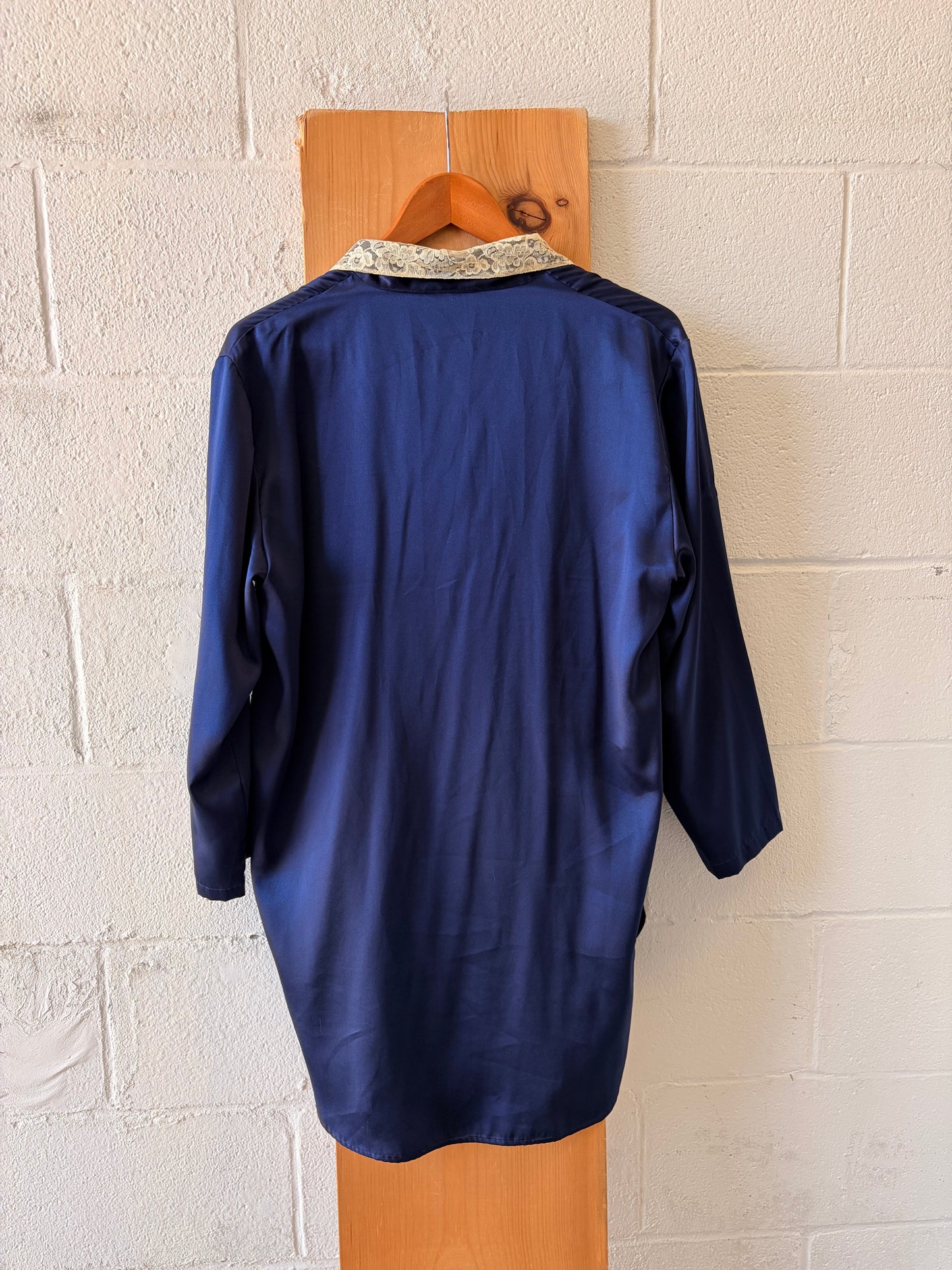Vtg Victoria’s Secret Lace Collared Nightgown : PS