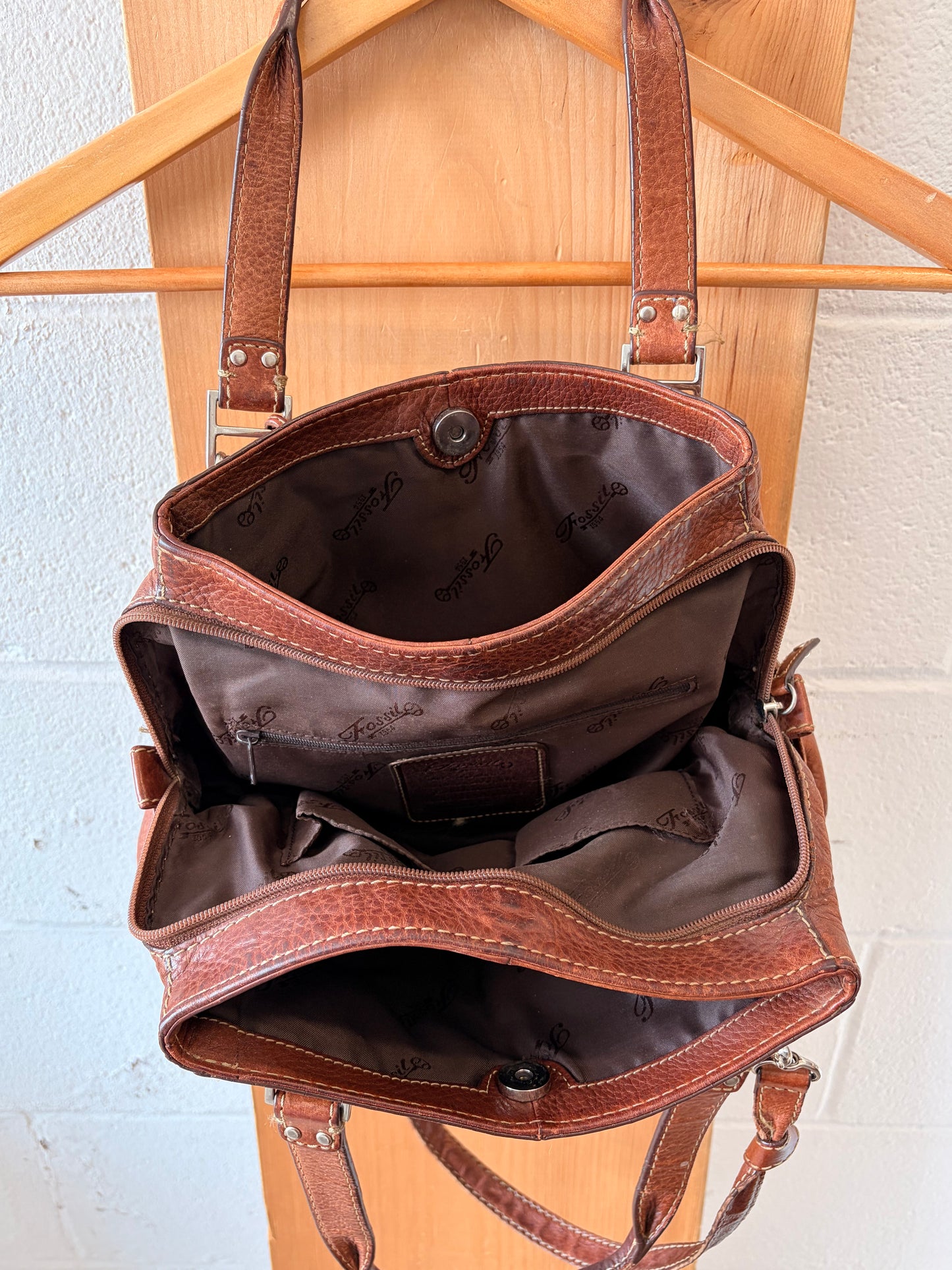 Brown Leather Fossil Purse