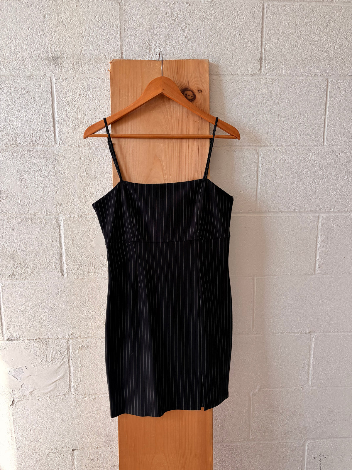 Pinstripe Mini Dress : L
