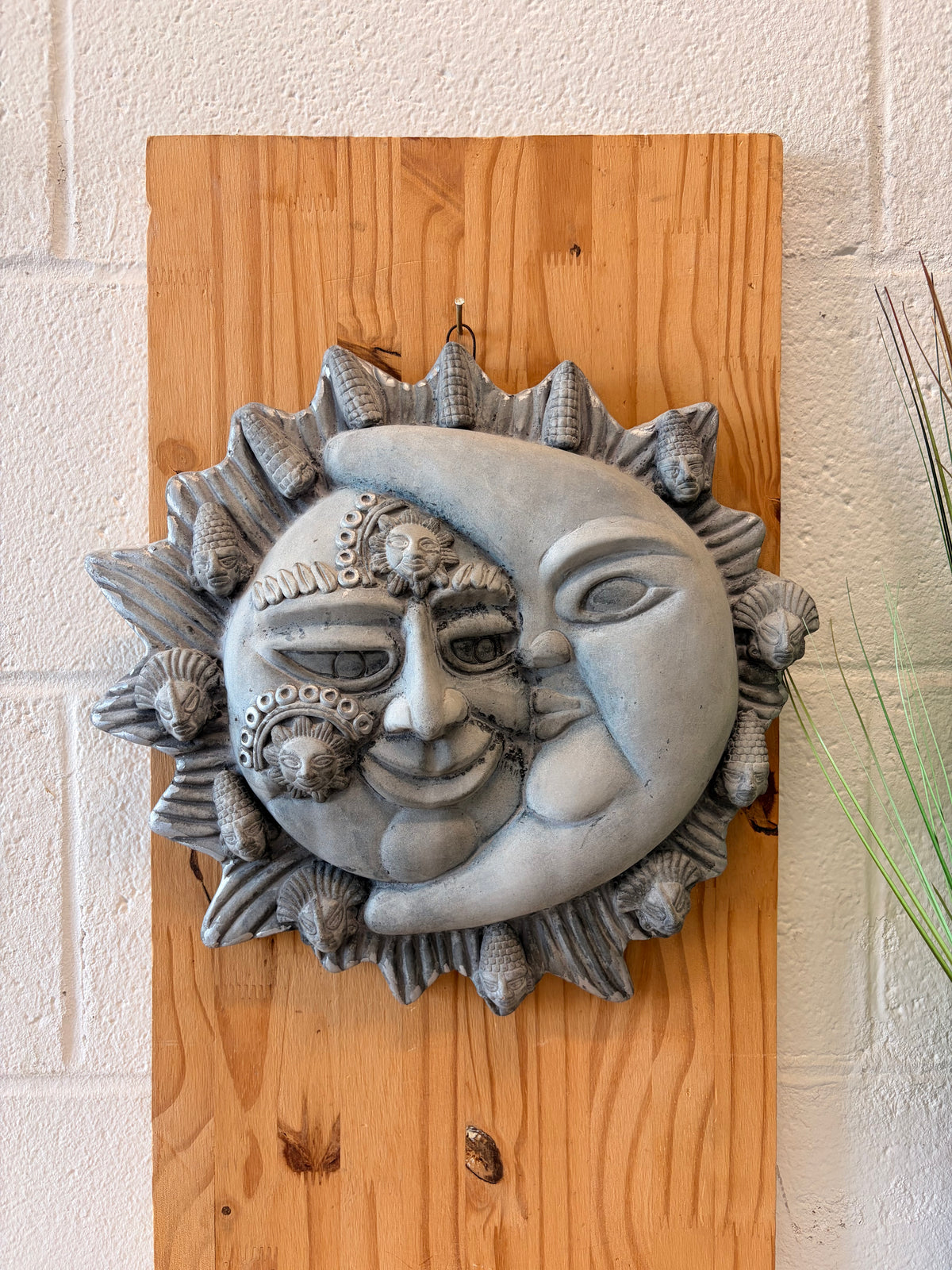 Celestial Sun & Moon Stone Plaque (Local Pick Up Only)