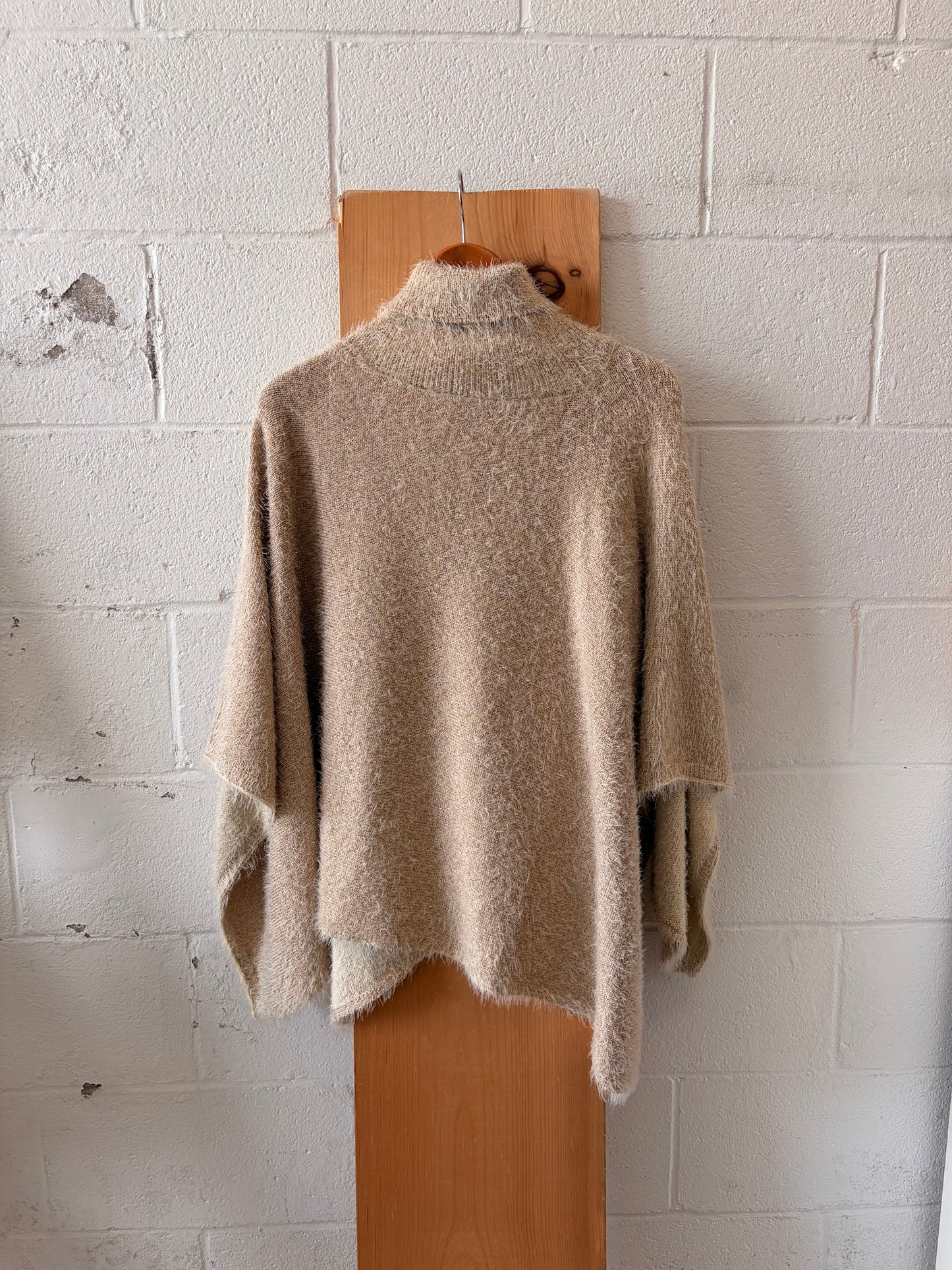 Fuzzy Metallic Poncho : OS