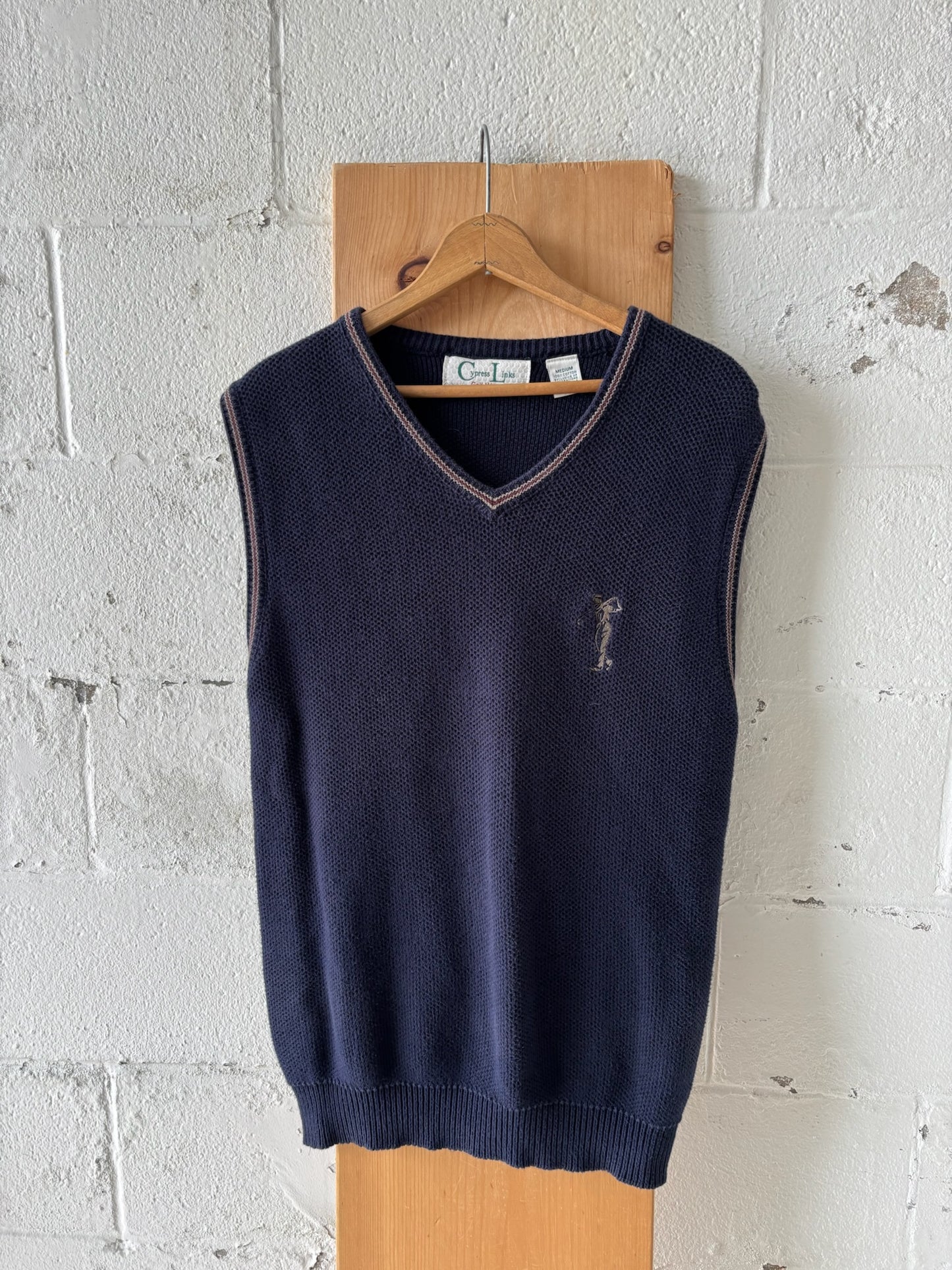 Vtg Golf Sweater Vest : M