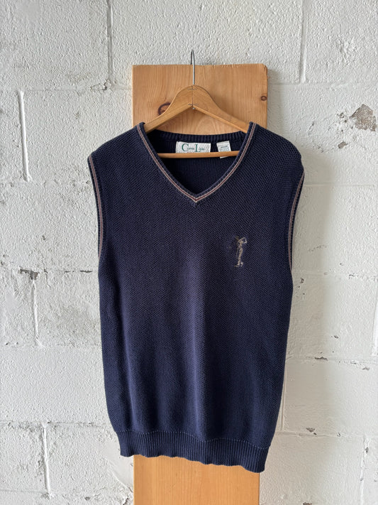 Vtg Golf Sweater Vest : M