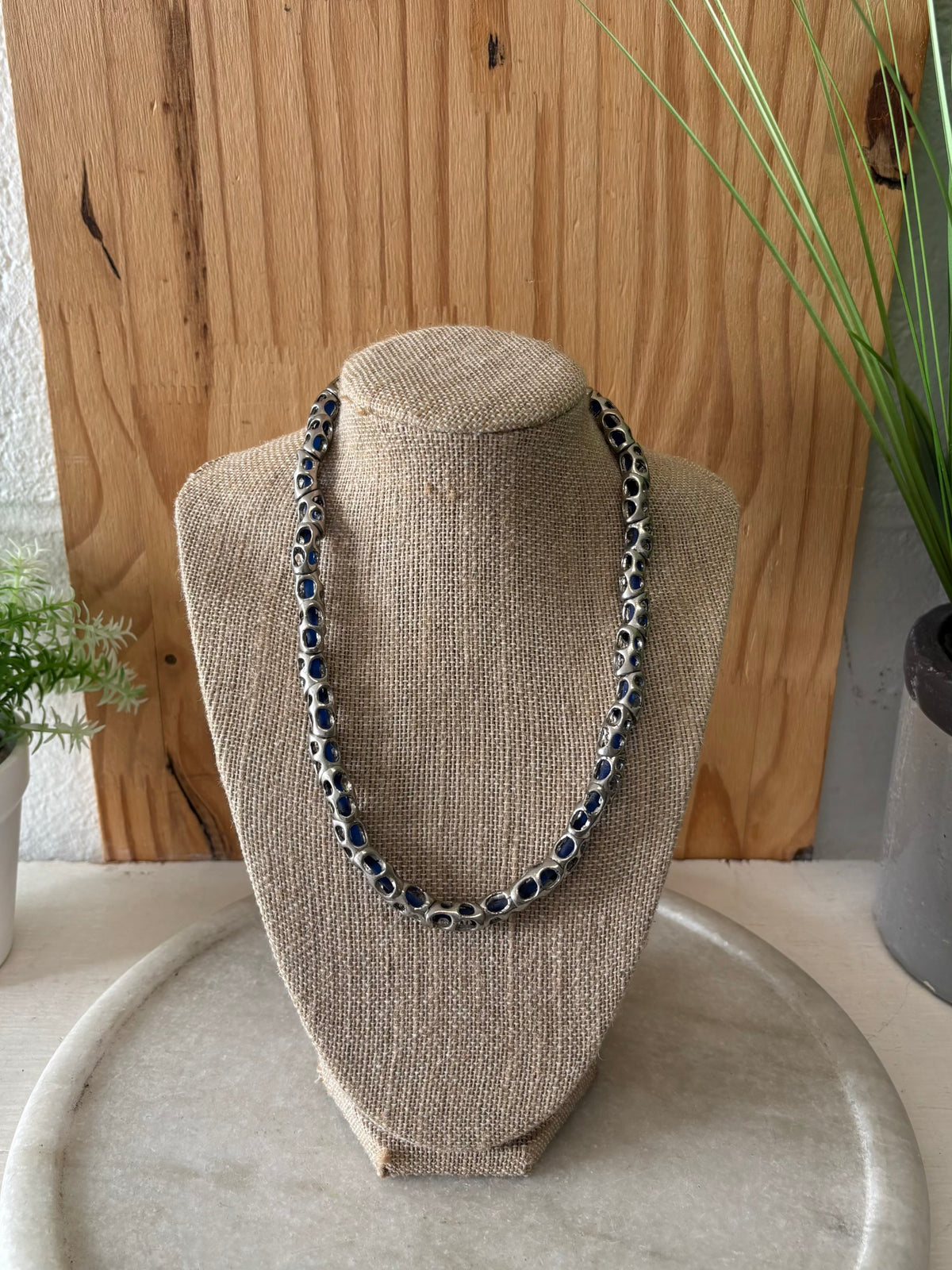 Silver Tone Statement Necklace