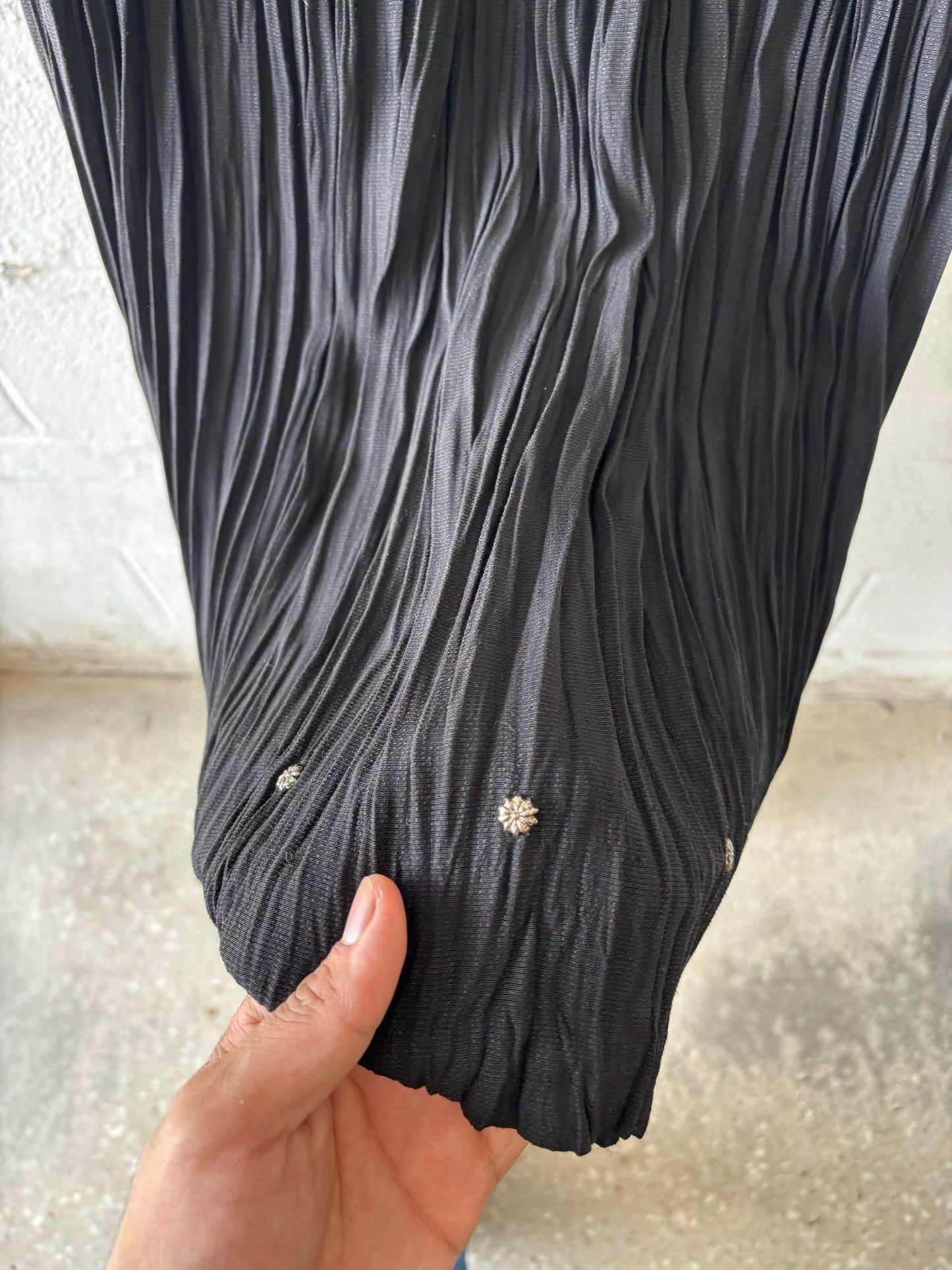 Vtg Black Stonebridge Skirt : XL