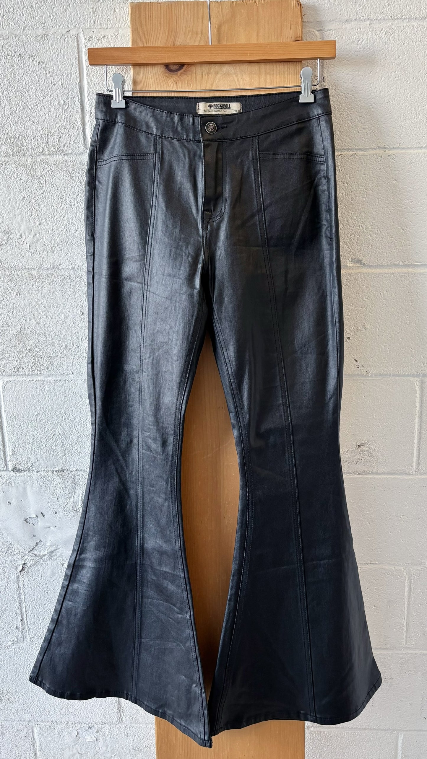 Faux Leather Flares : 28