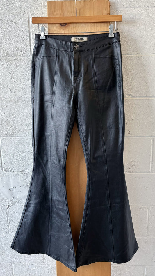 Faux Leather Flares : 28