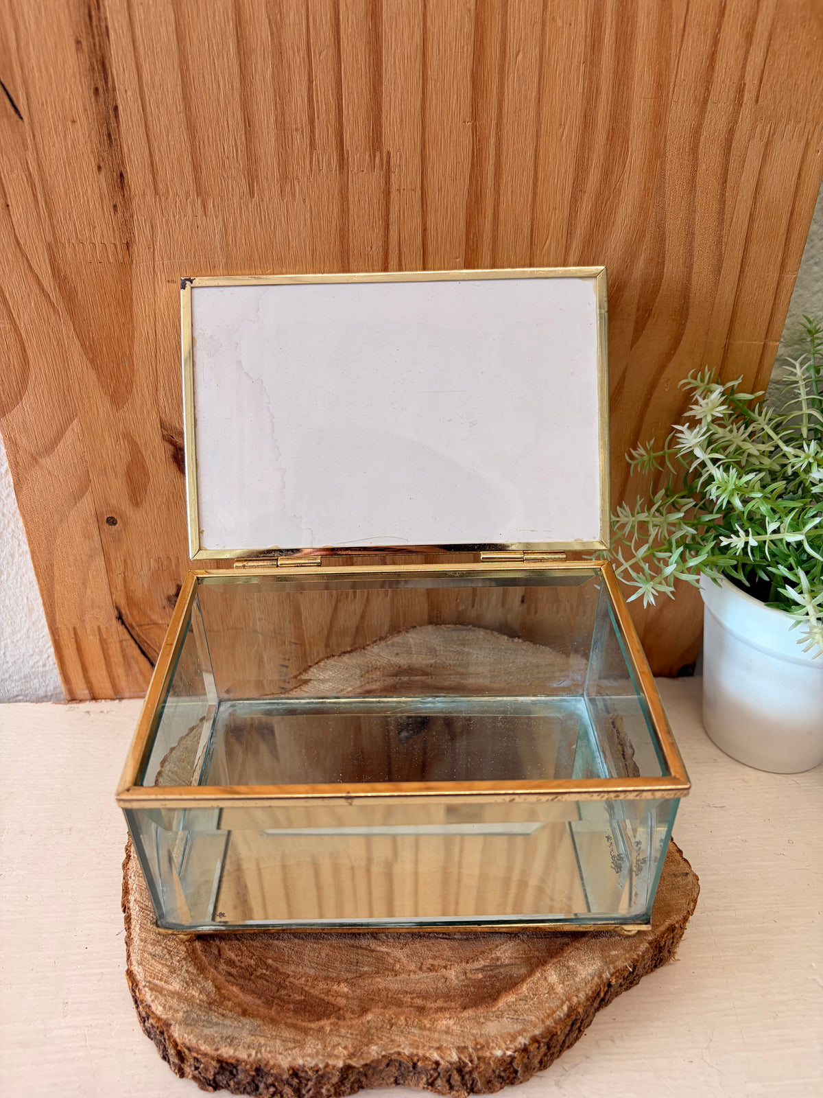 Vtg Mirrored Angel Trinket Box (Local Pick Up Only)