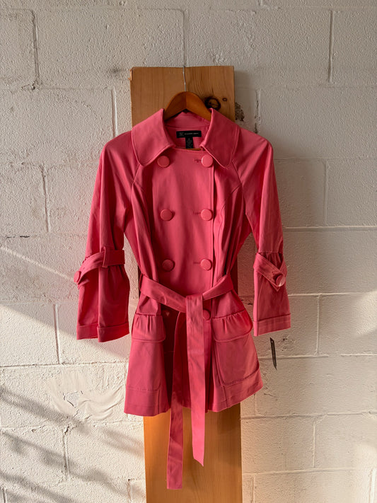 NWT Pink Trench Coat : M