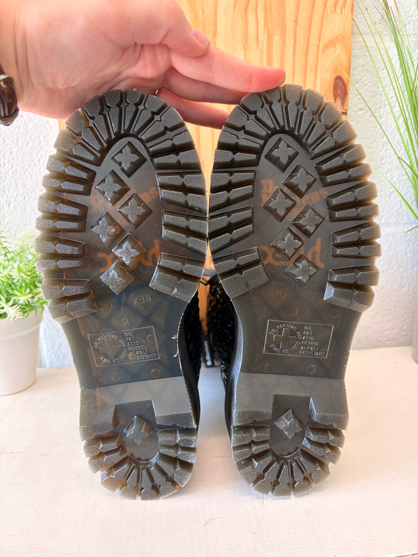 Dr. Martens Jadon X-Girl Textured Platform Boots : Size 7