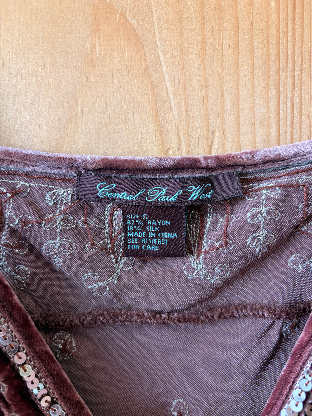 Y2K Velvet Sequins Tank : S