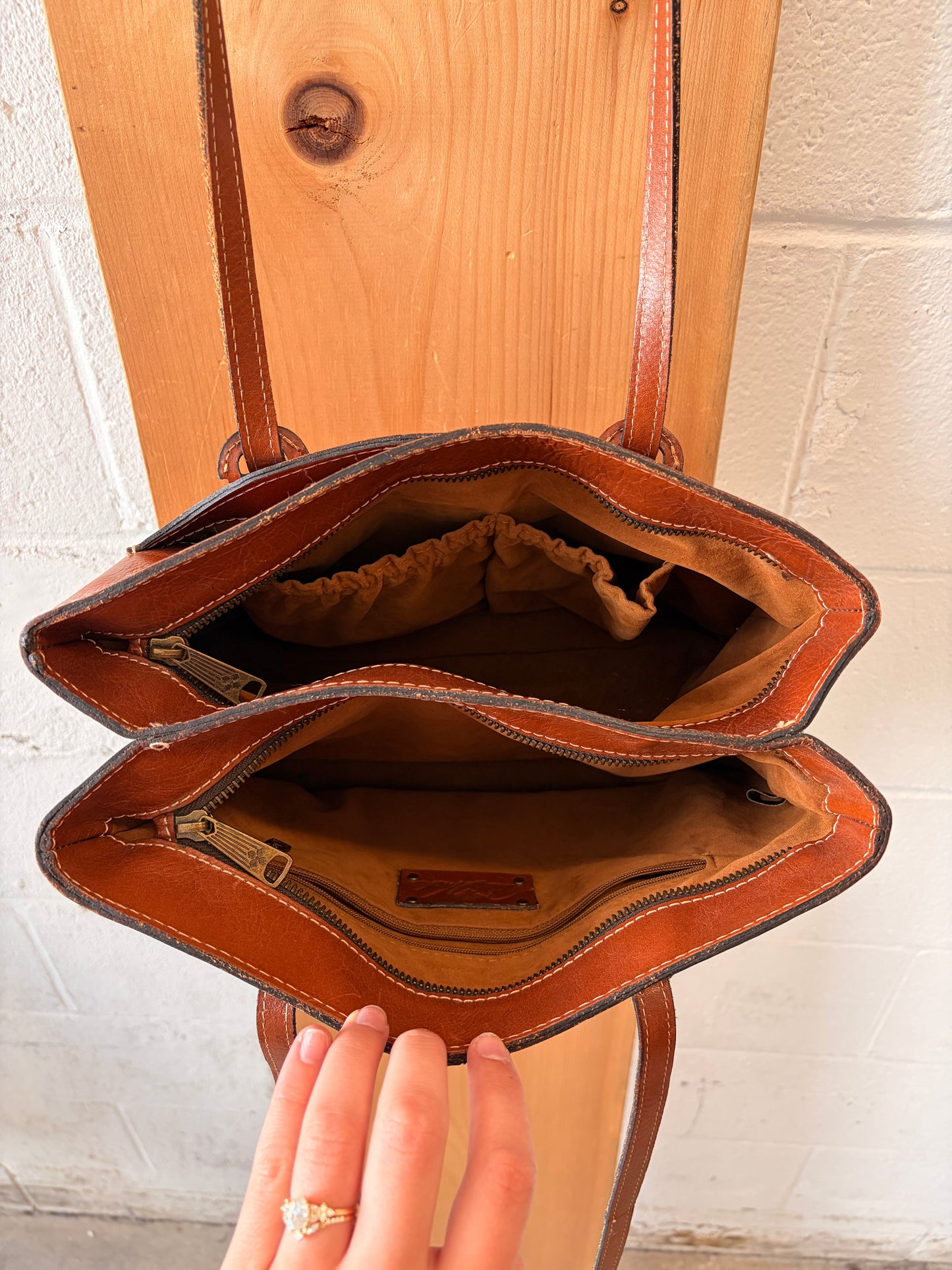 Patricia Nash Brown Leather Tote
