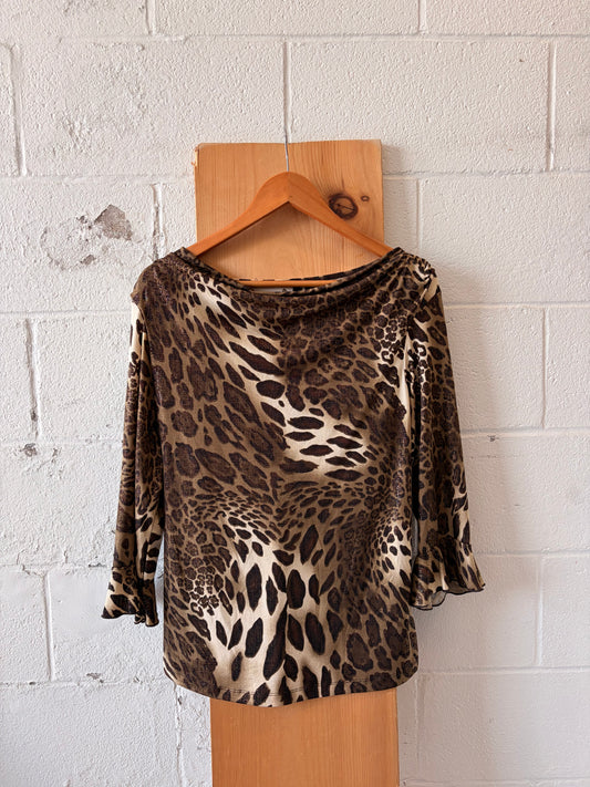 Animal Print Top : XL