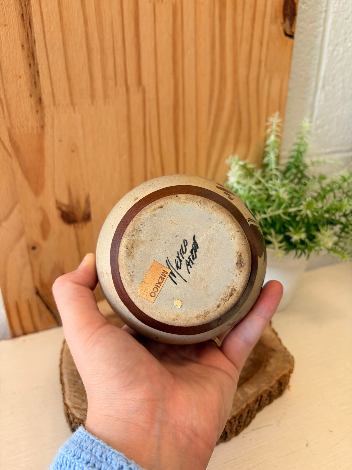 Tonalá Mexico Folk Art Pottery Vase (Local Pick Up Only)