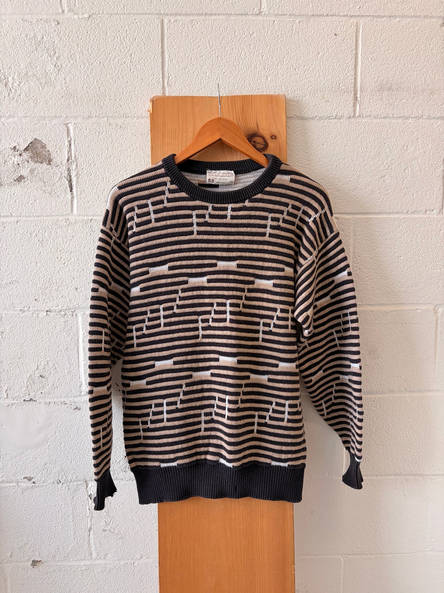 Vtg Lord Jeff Patterned Sweater : M