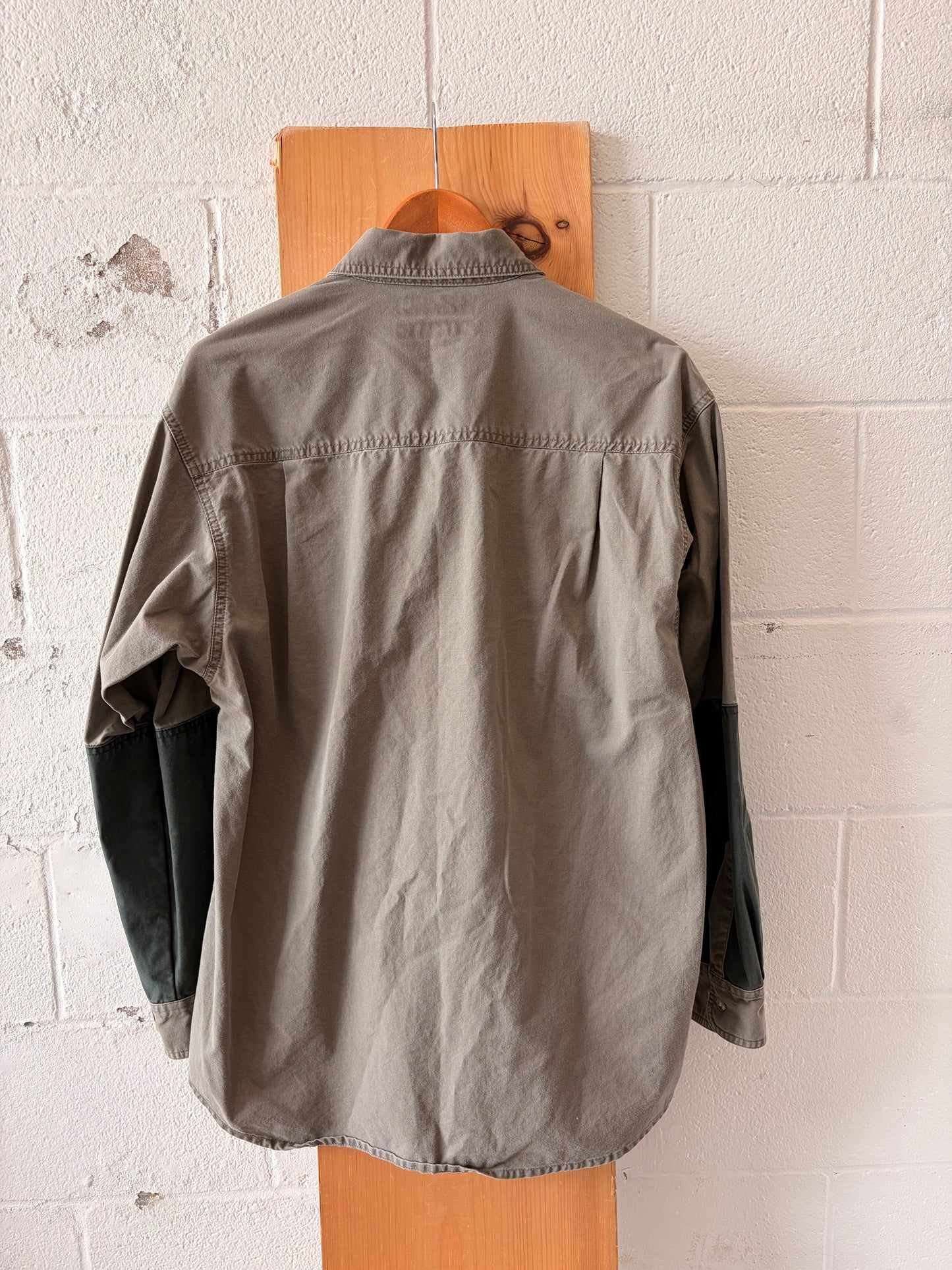 Khaki & Green Columbia Hunting Shirt : M