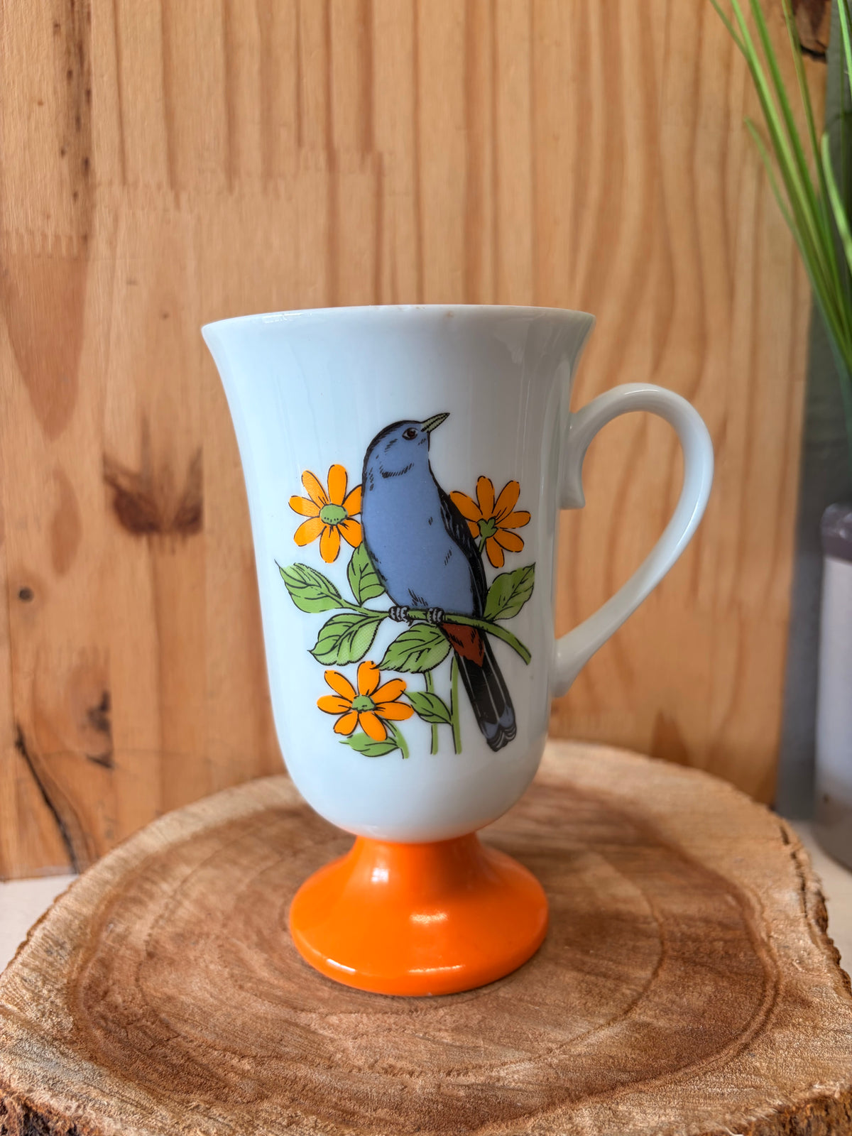 Vtg Bird Pedestal Mug (Local Pick Up Only)