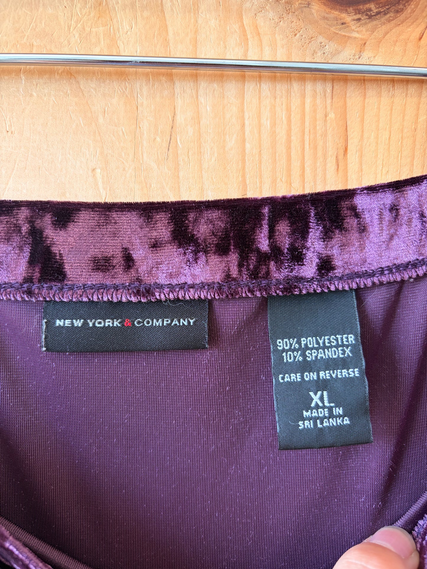 Purple Velvet Skirt : XL