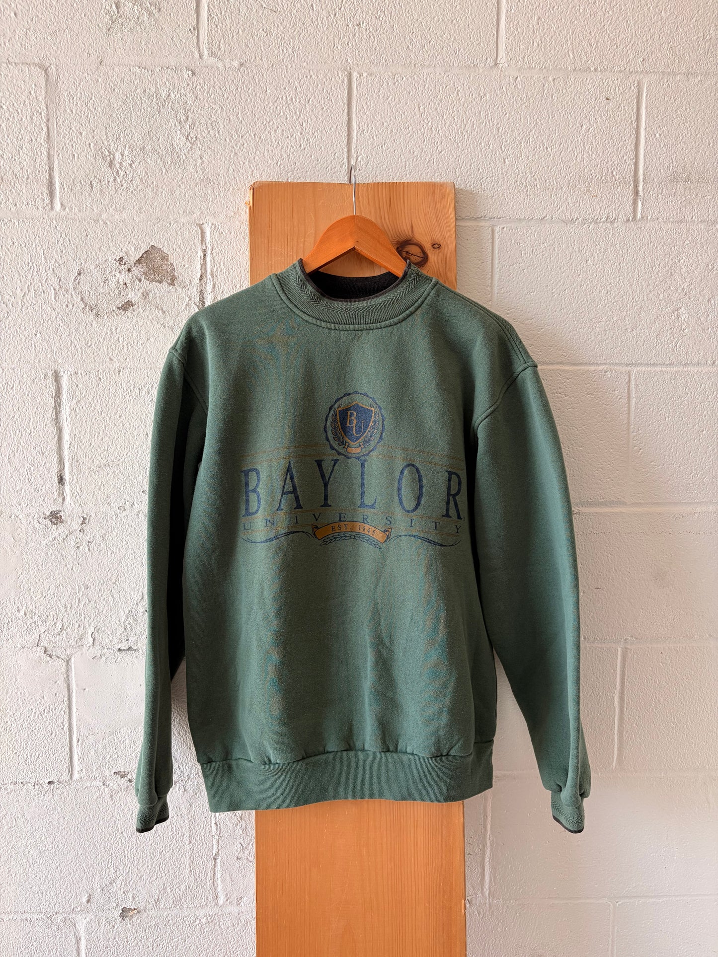 Vtg Green Baylor University Crew : L