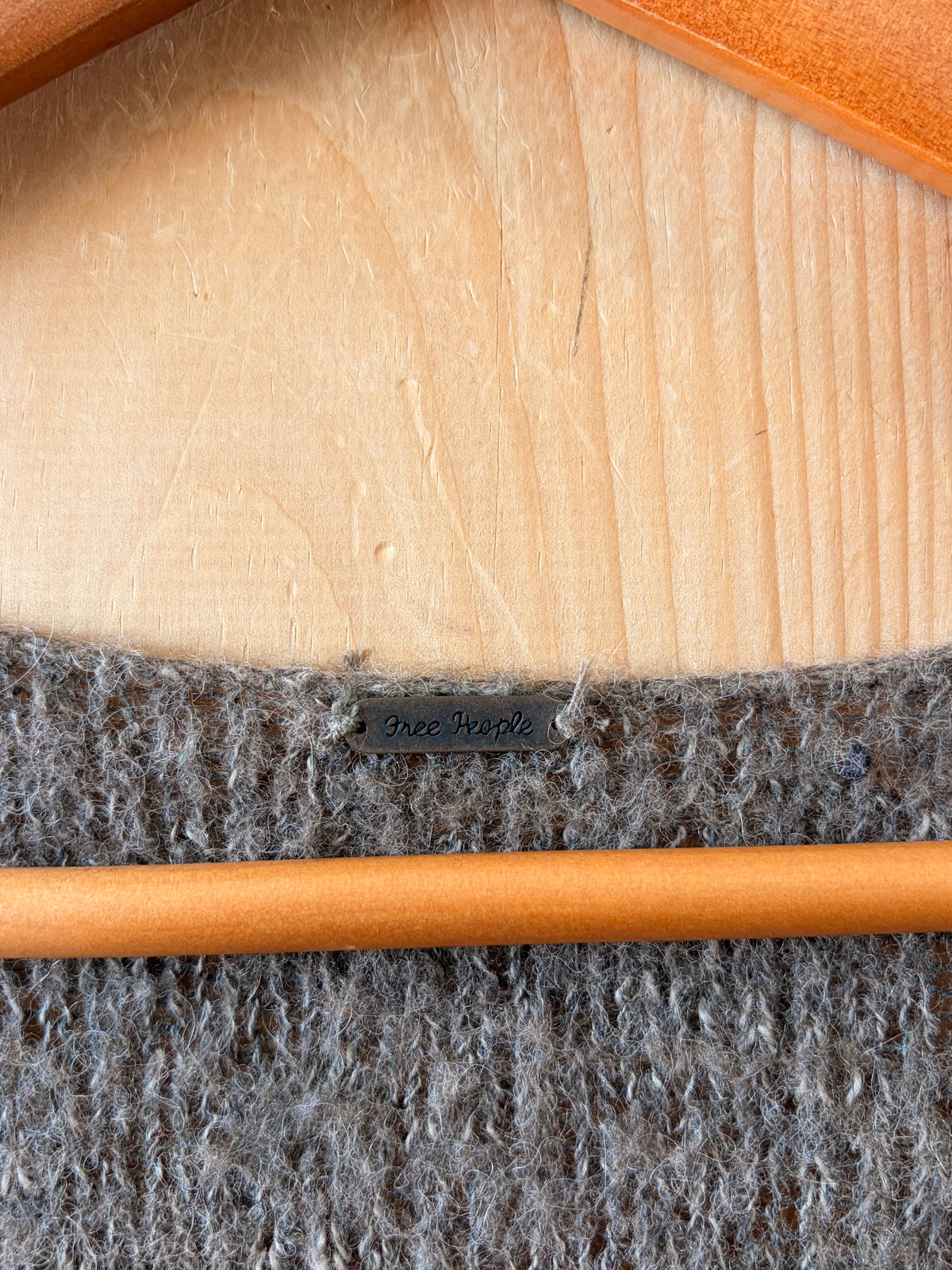 Free People Asymmetrical Brown Sweater : M/L