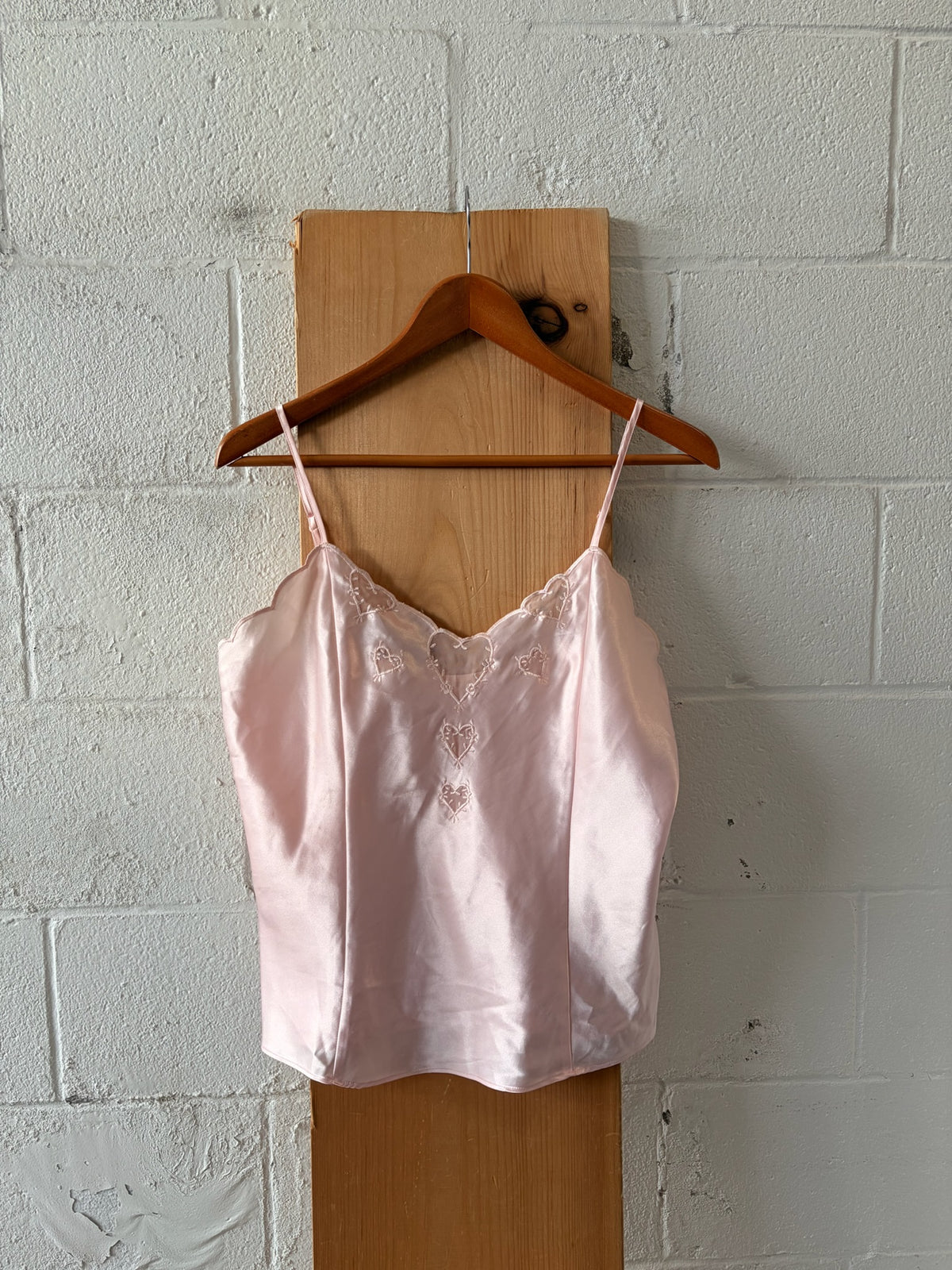 Pink Heart Detail Cami : M