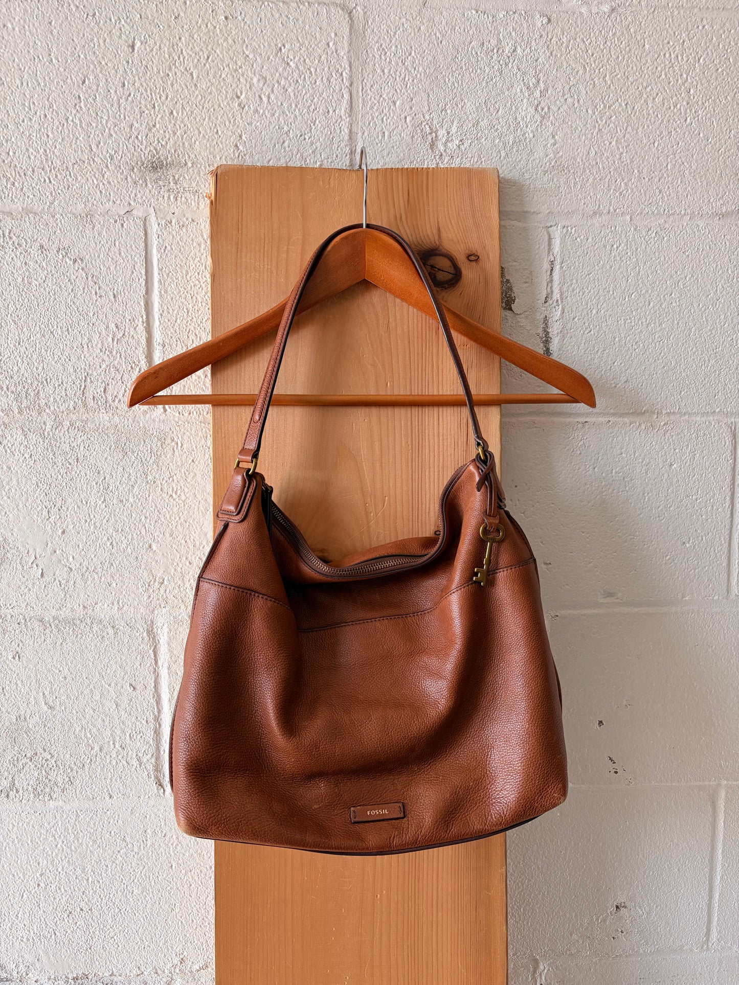 Brown Fossil Shoulder Purse