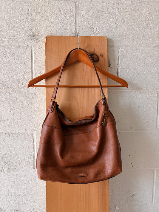 Brown Fossil Shoulder Purse
