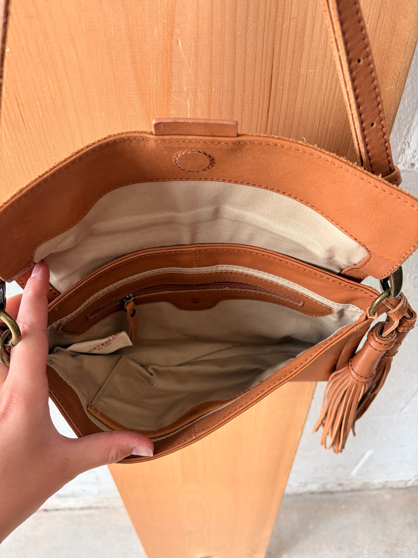 Brown Leather Lucky Purse