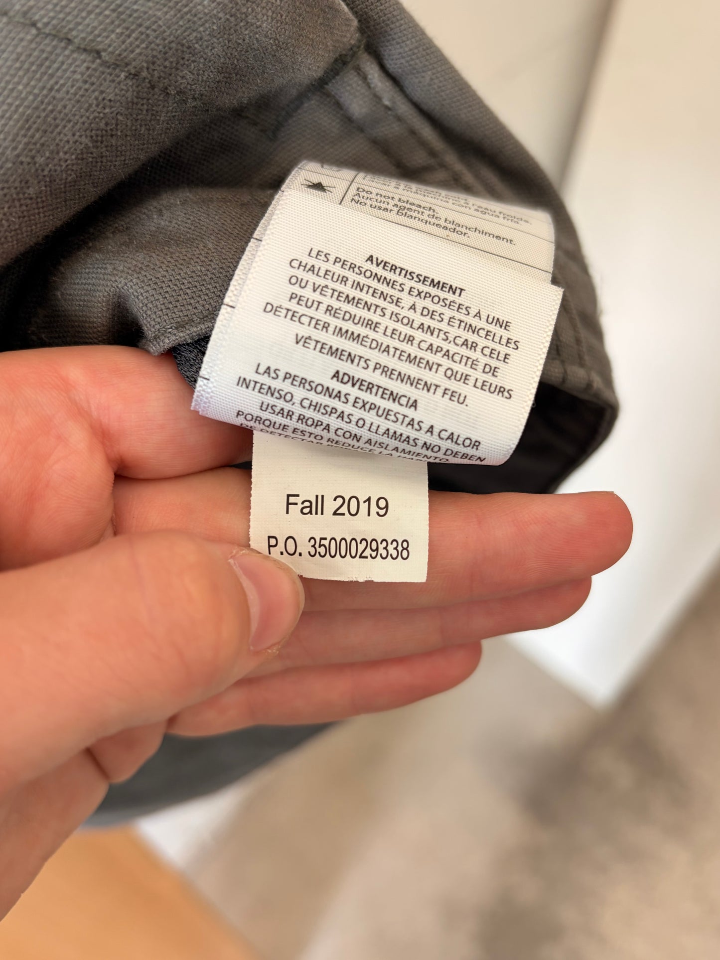 Lightweight Gray Canvas Carhartt : M