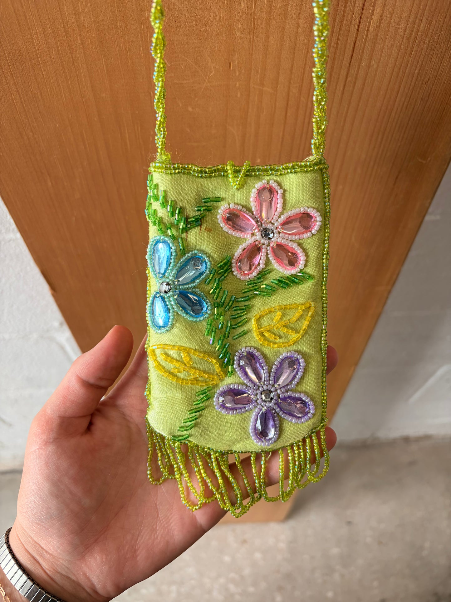 Little Floral Beaded Coin Pouch