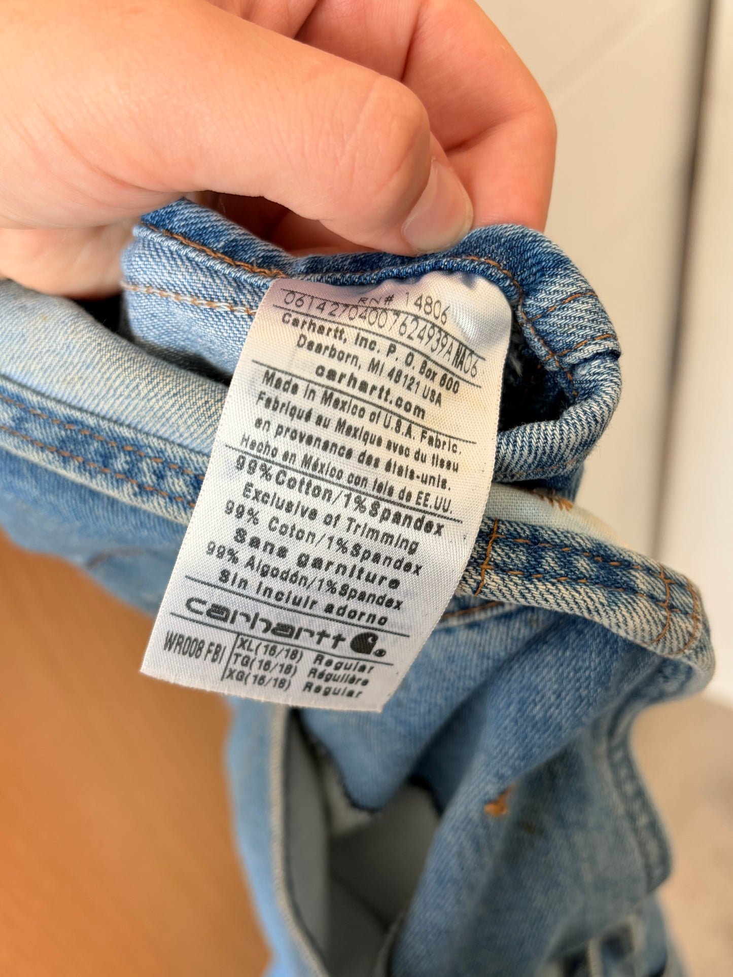 Distressed Carhartt Overalls : XL