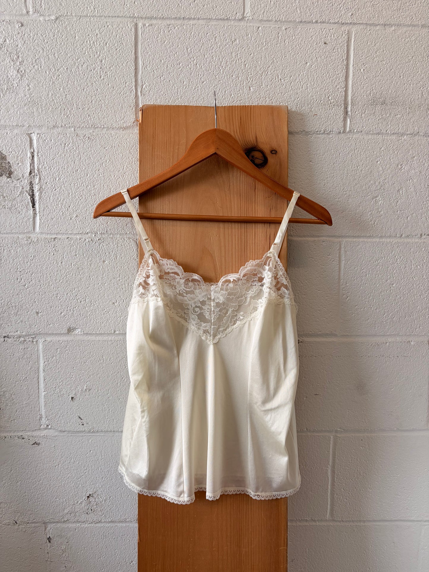 Vtg Lace Trim Cami : M