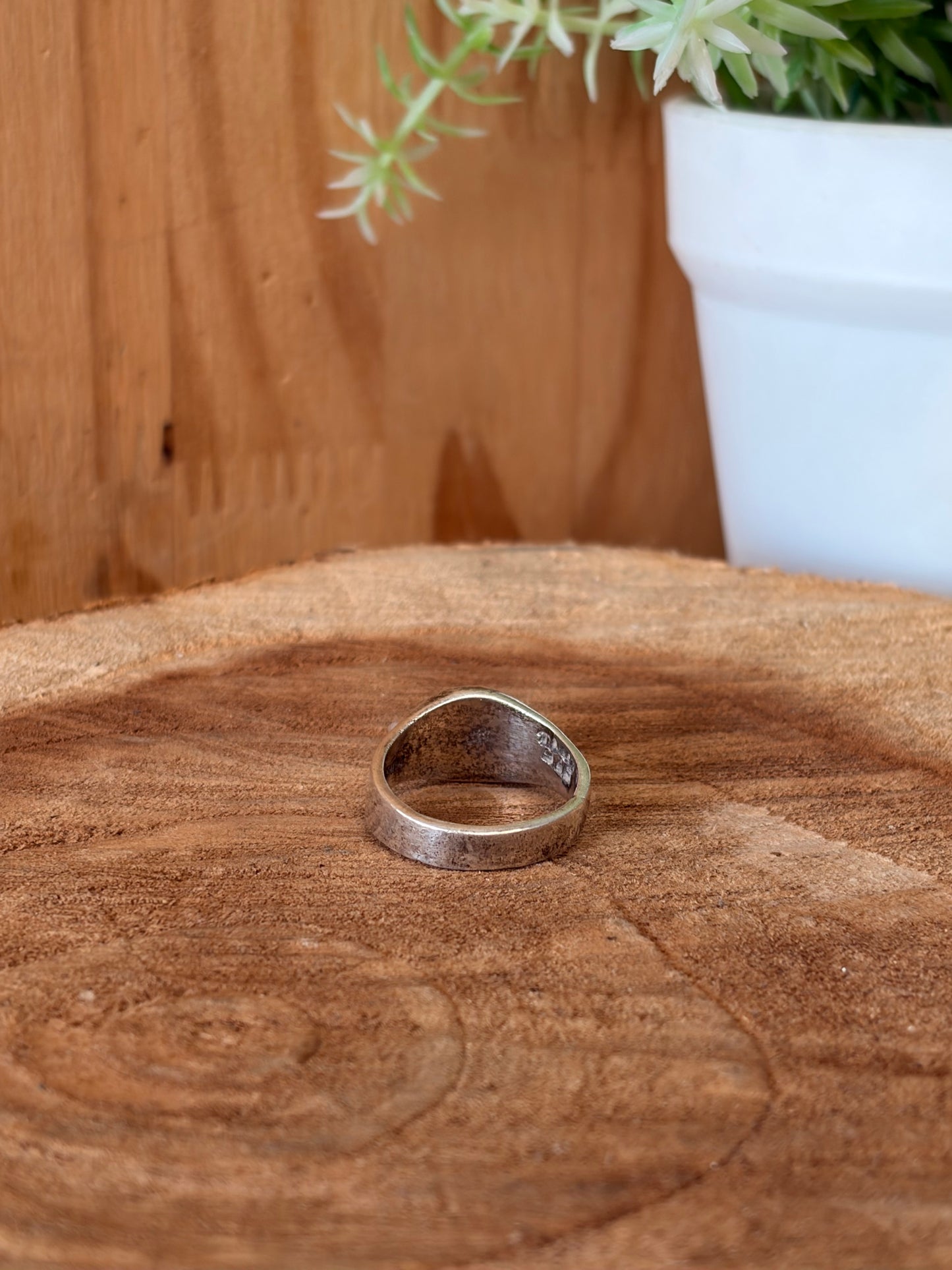 925 Mexico Silver Dome Ring : Size 7