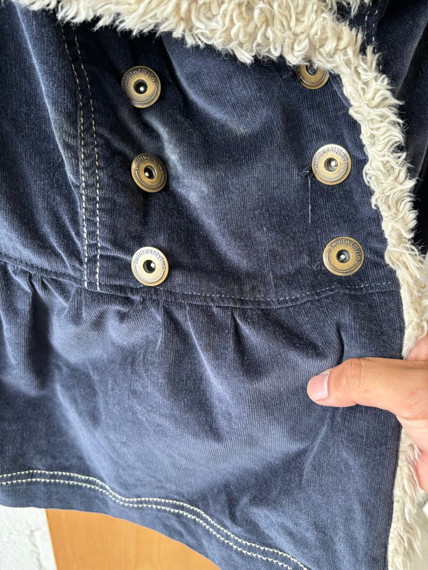 Y2K Penny Lane Style Blue Coat : S (As Is)