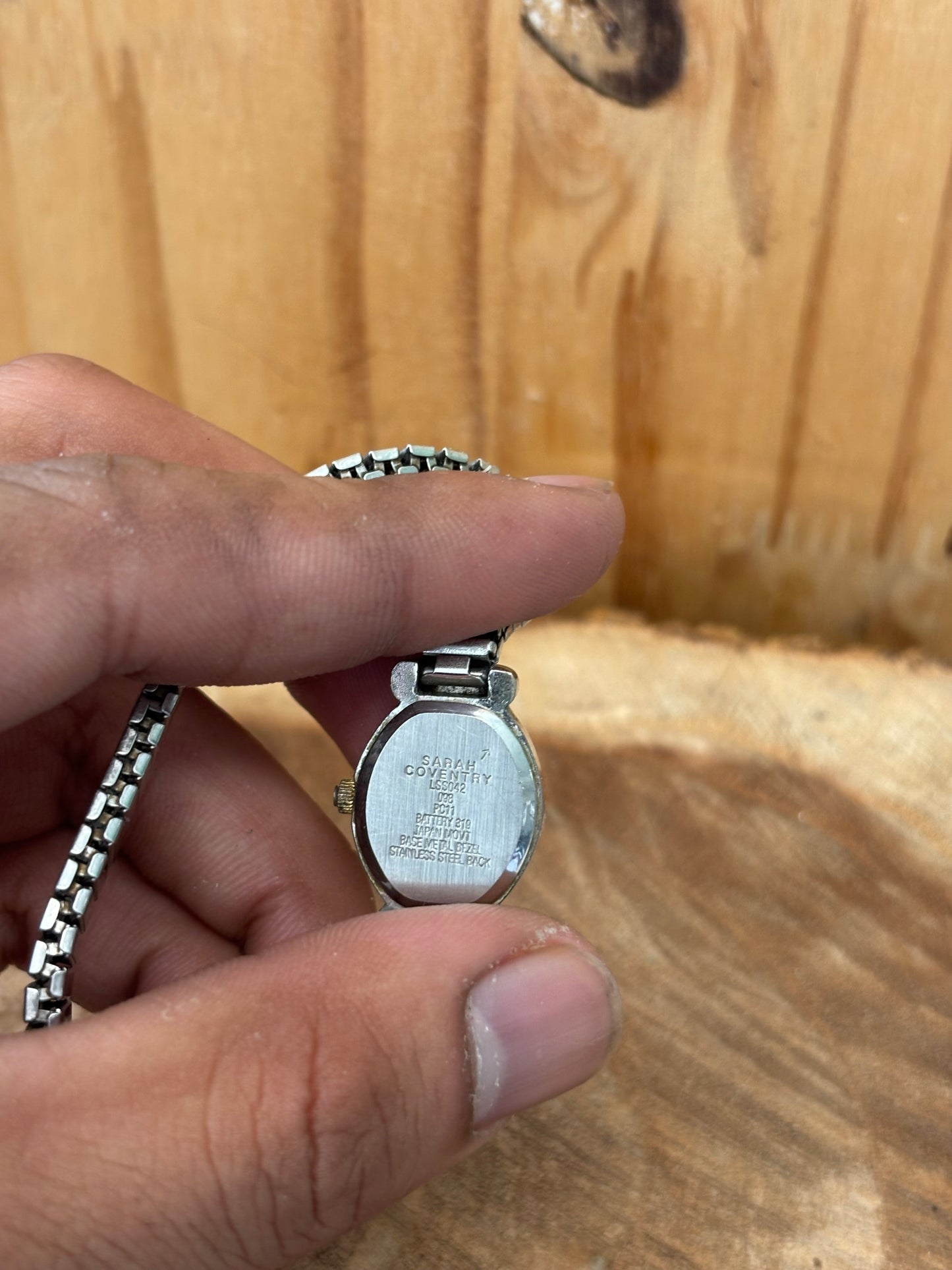 Vtg Silver Tone Watch (As Is)