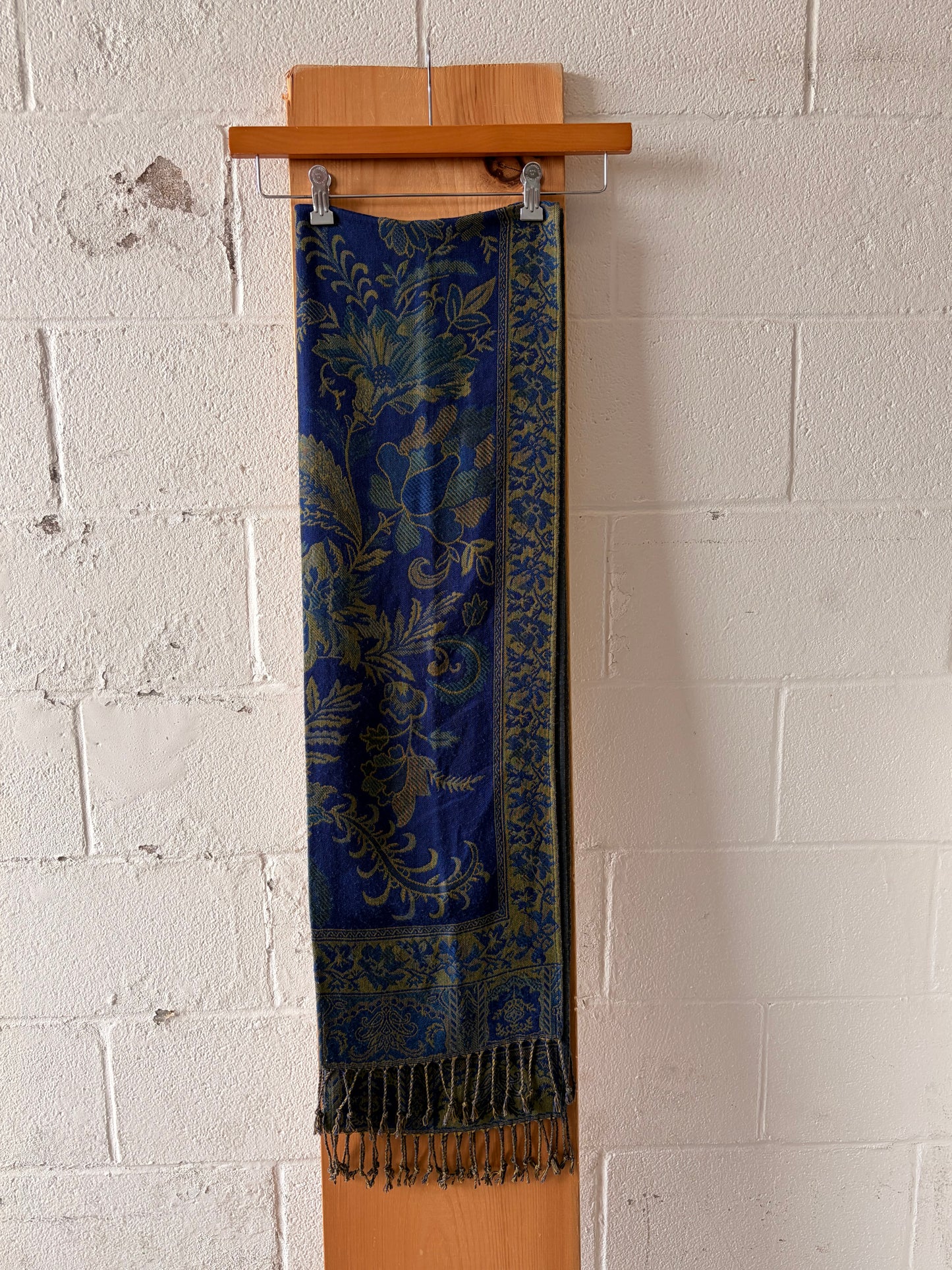 Large Paisley Fringe Scarf / Wrap