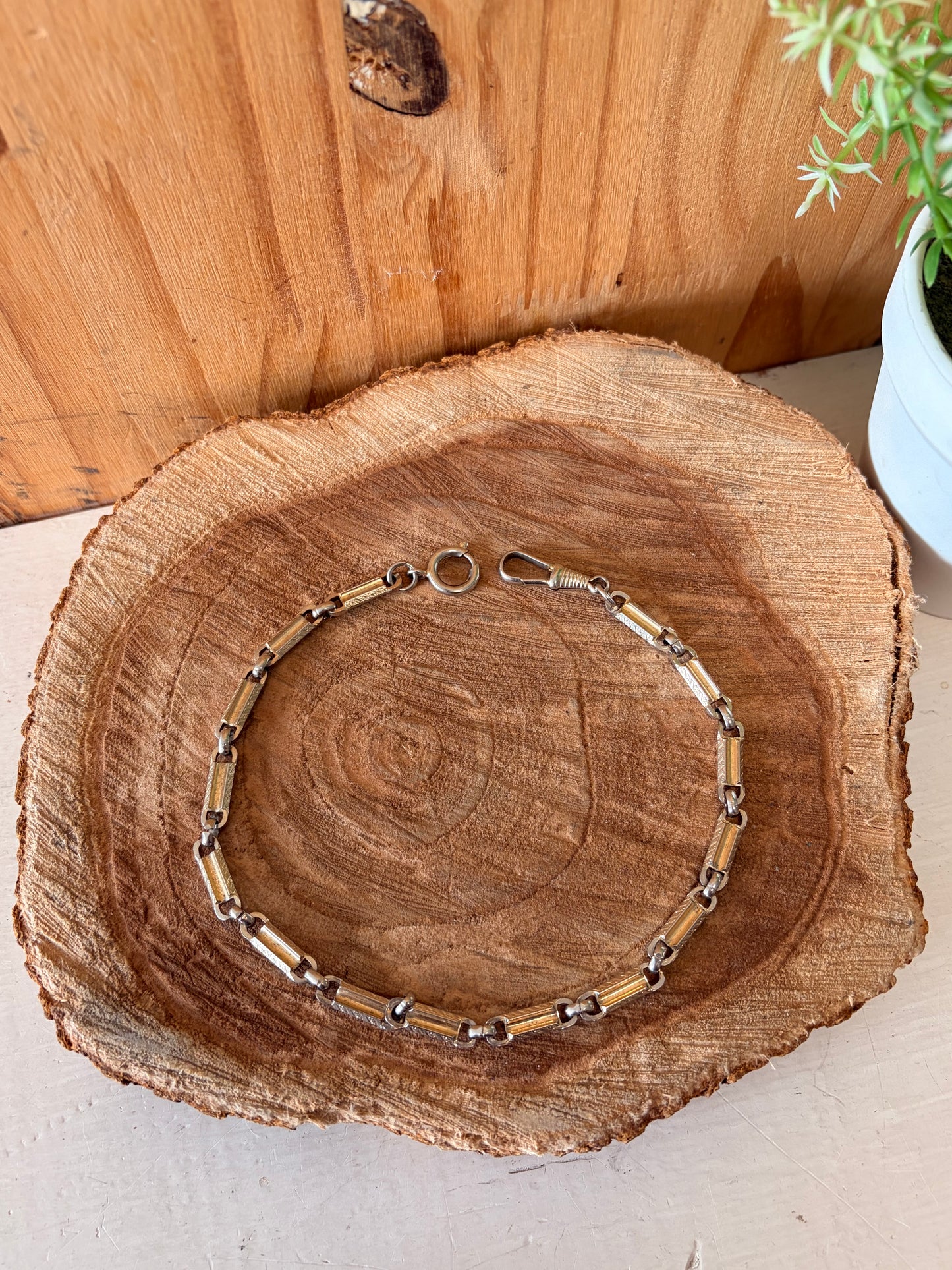 Two Tone Dual Clasp Chain