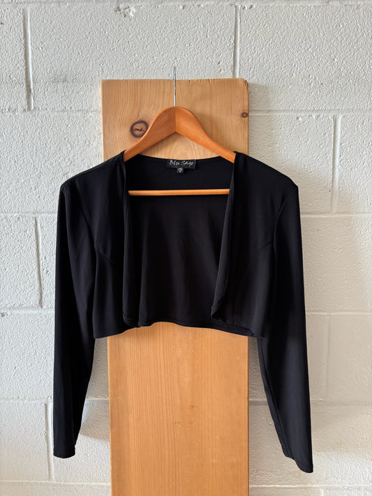 Black Cropped Cardigan : S