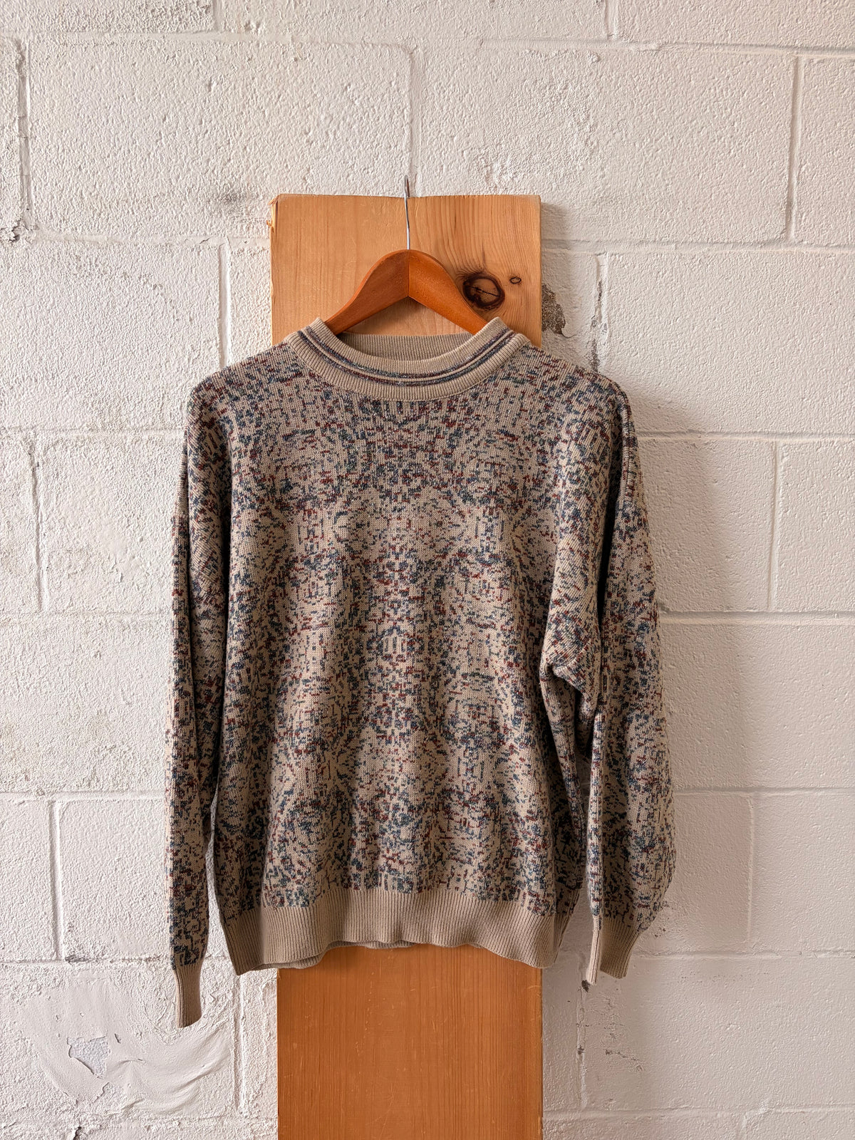 Vtg Patterned Sweater : XL
