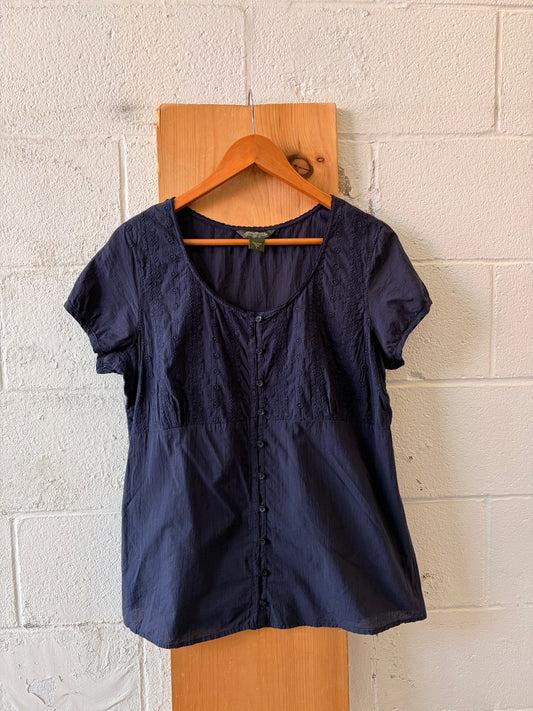 Navy Eddie Bauer Top : L