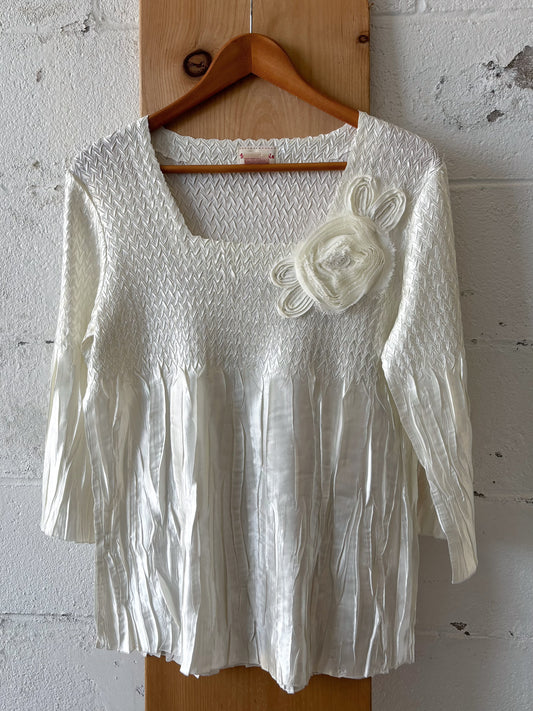 Vtg White Blouse : L