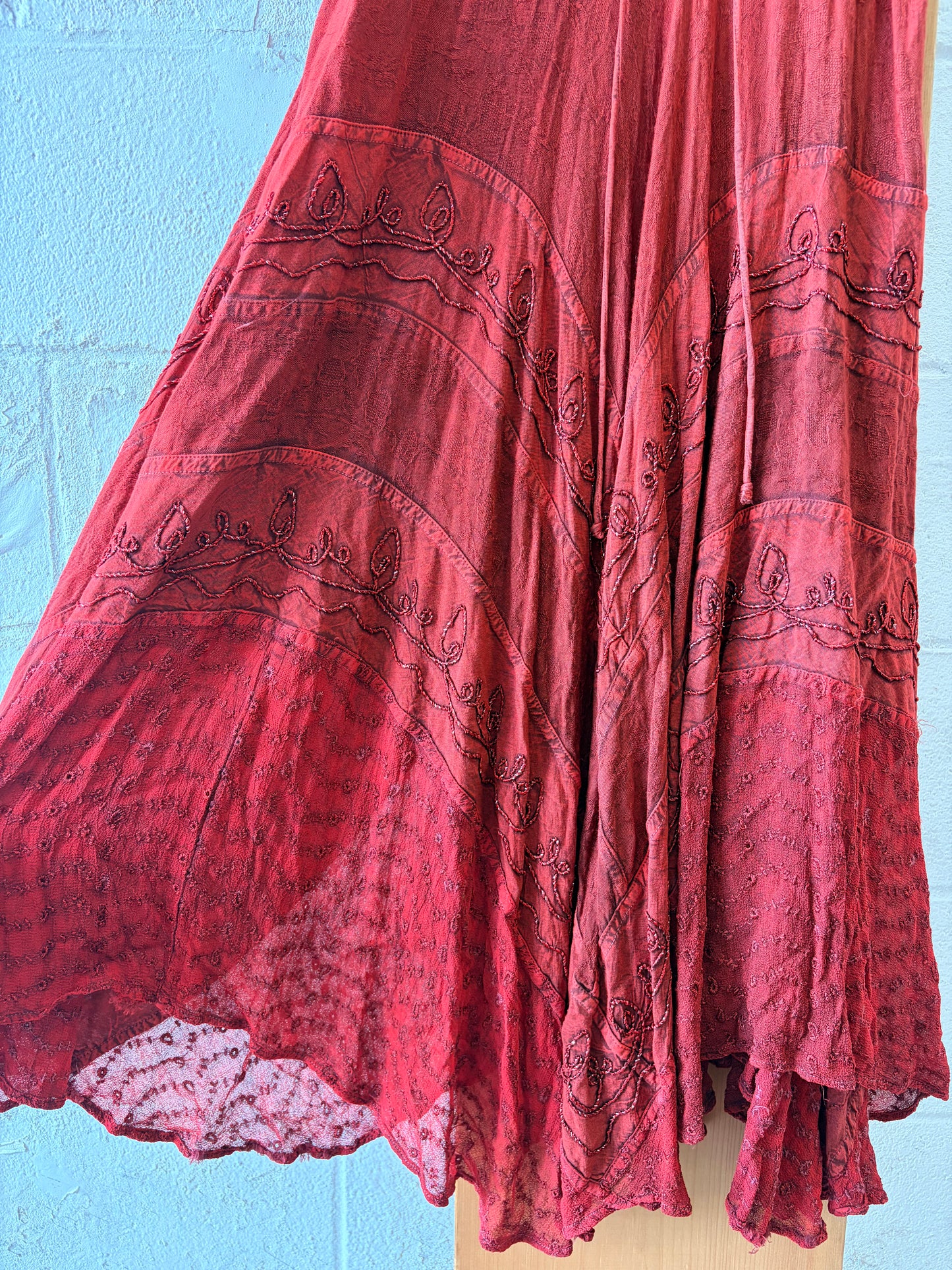 Embroidered Red Fairy Dress : S/M
