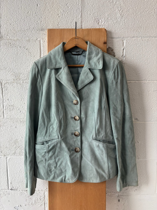 Mint Green Suede Jacket : 6