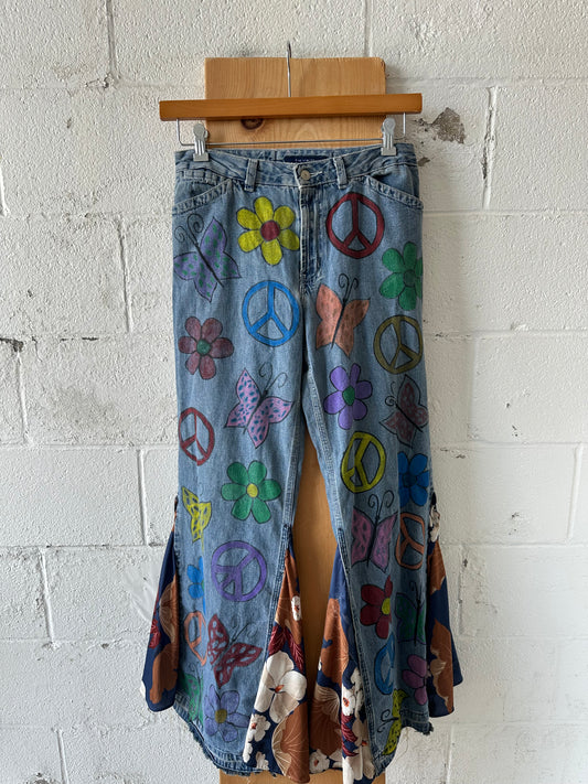 Reworked Flower Power Jeans : 6